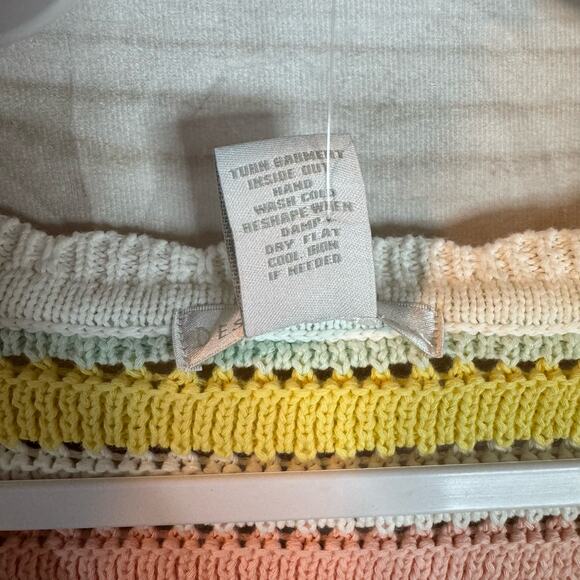 Design History Pastel Combo Striped Sleeveless Sweater Size 3X - Picture 5 of 7